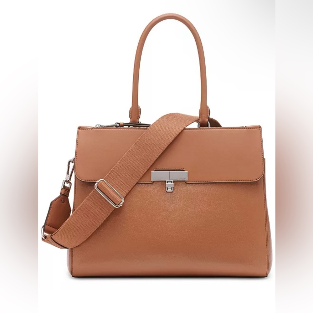 Calvin Klein Becky Turnlock Triple Compartment Convertible Tote